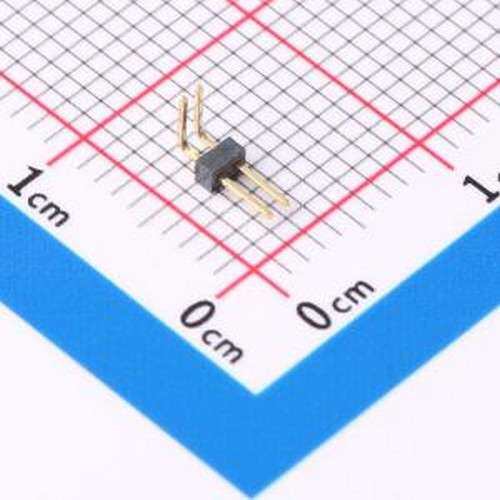 GPCB101-0202A003C1AA 排针 1x2P 间距:1mm 方针 弯插 弯插,P=1mm