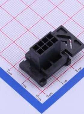 443000800 胶壳(线对板/线对线) 2x4P 3mm P=3mm