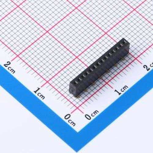 X1311FVS-14-C43D35R2 排母 间距:1.27mm 1x14P 立贴 SMD,P=1.27m