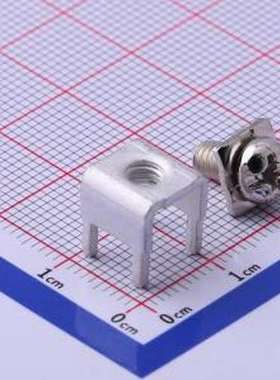 T44028 PCB焊接端子 四脚 M4 二件套 插件