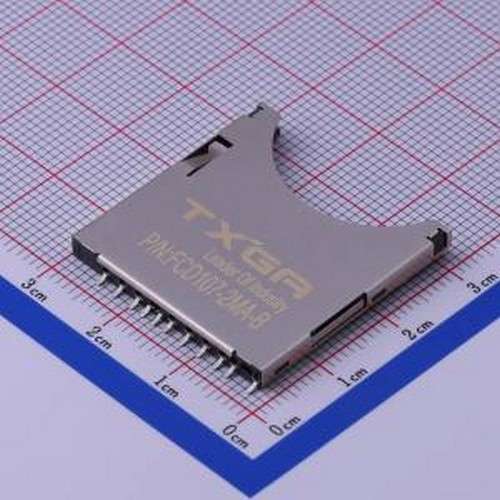 FCD107-2MA-B SD卡/存储卡连接器 SD卡连接器 自弹式(H2.75)(触点