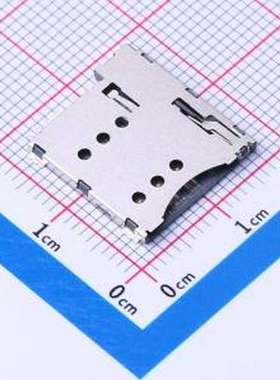 SMO-222-P6 SIM卡连接器 自弹式 MicroSIM卡 卡座 SMD