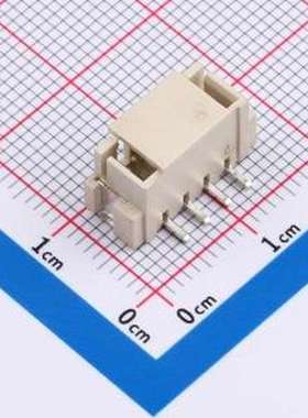 MXXH-2.54-04P-LT1-0-A 线对板针座 间距:2.5mm 立贴 象牙白 SMD,