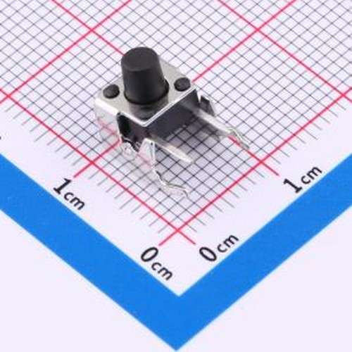 TS013-CBW0EH7.0 轻触开关 6*6*7.0mm 卧插 180GF 带支架 轻触开