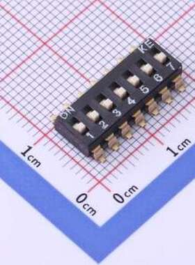 DSIC07LSGET 拨码开关 7位 2.54mm脚距IC型 KE拨码开关 拨动开关