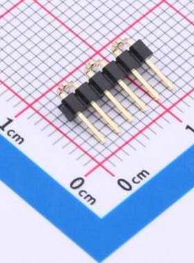 X4611WVS-06I-C40D44R1 排针 1x6P 间距:2mm 方针 SMD,P=2mm(交错