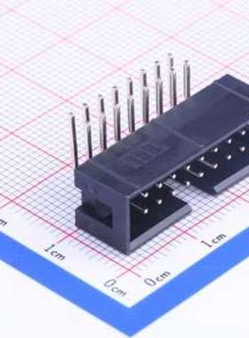 2.54-2*8P弯简牛 IDC刺破式连接器(牛角/简牛) 2.54mm 2x8P 排数: