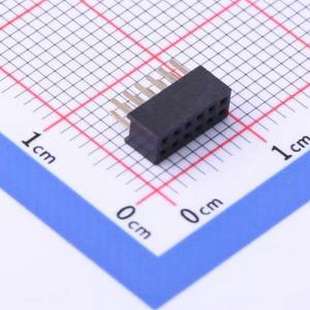 1.27mm P=1.27mm 插件 直插 2x6P 间距 排母 DW127R