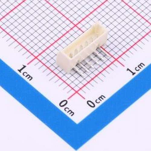 JS12T-S06MXW-00 线对板针座 MX 1.25mm 1x6P 弯针 耐高温 插件,P
