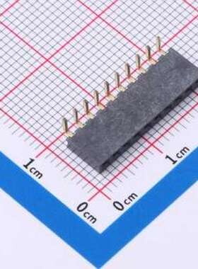 CSFB107-1002A001C1AC 排母 间距:2mm 1x10P 弯插 弯插,P=2mm