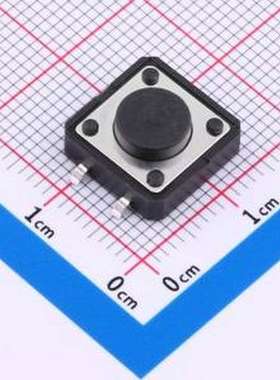 TS125TP 250gf 009 轻触开关 12*12*5mm 立贴 轻触开关 SMD-4P,12
