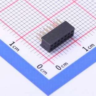 1.27mm P=1.27mm 插件 直插 2x7P 间距 排母 DW127R