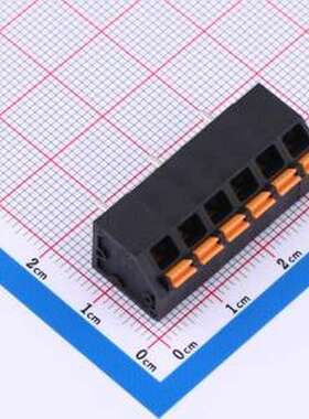 KFM736LA-5.0-6P 弹簧式接线端子 KFM736LA-5.0-6P 插件,P=5mm