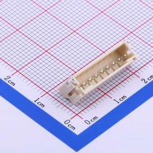 HX20007-8AWB 线对板针座 1x8P 间距:2mm 卧贴 系列:PH SMD,P=2mm