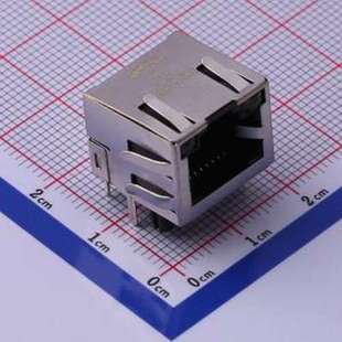 B011 彎插 RJ45 RJ11 以太網(wǎng)連接器 帶LED MJ5688 插件 GRSL1