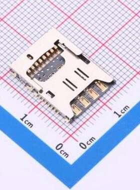 XDST-B08812-22 SIM卡连接器 拔插式 SMD