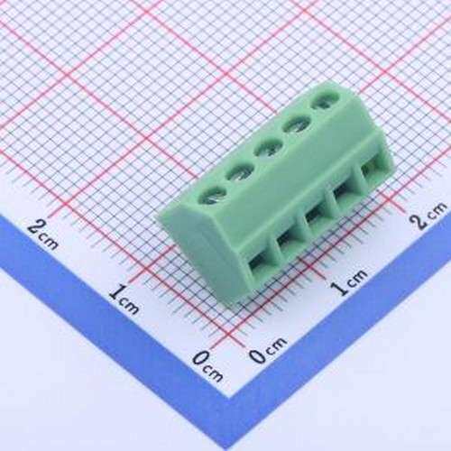 KF127S-3.5-5P 螺钉式接线端子 3.5mm 1x5P 排数:1 每排P数:5 直