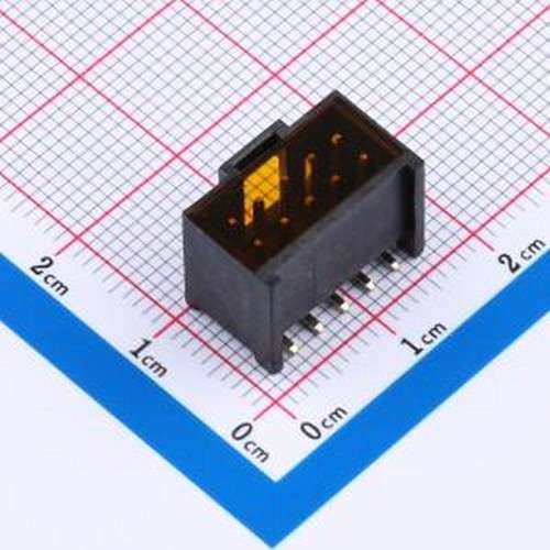 X9555WVS-2x05E-9TV01 线对板针座 2x5P 间距:2.54mm 立贴 SMD,P=