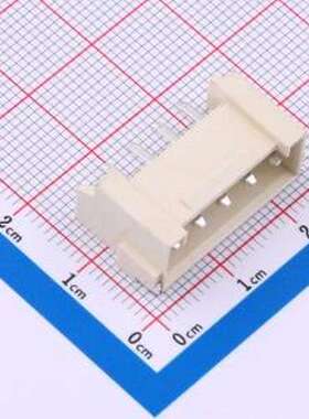 HCZZ0590-5 线对板针座 1x5P 间距:3.96mm 卧贴 系列:VH 米色 SMD