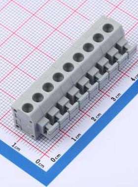 MX235-5.0-09P-GY01-Cu-A 弹簧式接线端子 5mm 每排P数:9 排数:1