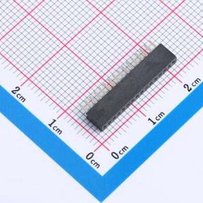 X1311FV-16-C43D24 排母 间距:1.27mm 1x16P 直插 插件,P=1.27mm