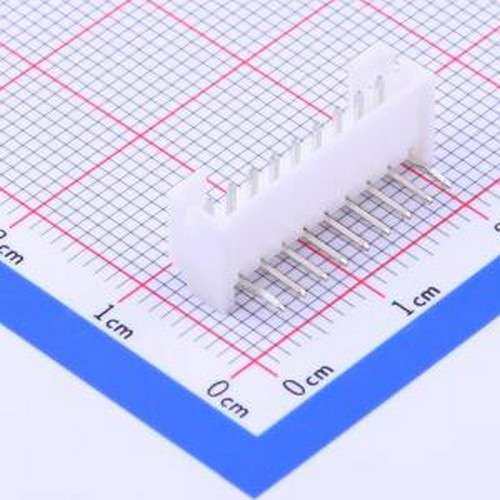 A2001WR-09P1 线对板针座 系列:PH 间距:2mm 1x9P 白色 弯插,P=2m