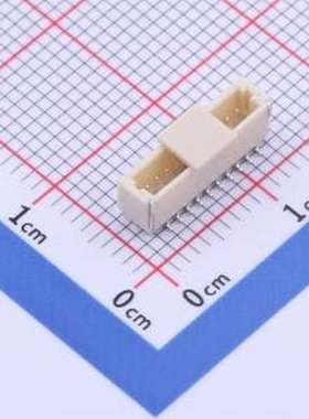 FWF10002-S10S24W5M 线对板针座 1x10P 间距:1mm 立贴 SMD,P=1mm