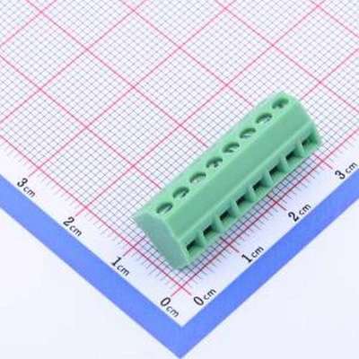 KF127S-3.5-8P 螺钉式接线端子 3.5mm 1x8P 排数:1 每排P数:8 直