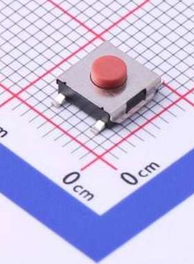 K2-1157SP-C5SW-01 轻触开关 6×6×3.1 4P 350G不锈钢弹片红色按