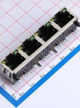 RC00966 以太网连接器(RJ45 RJ11) 带LED 插件
