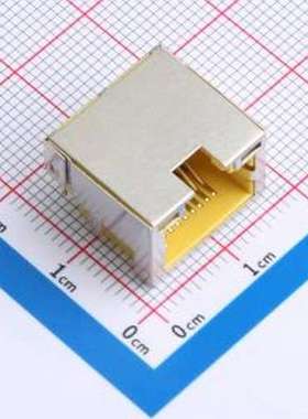 RC01851 以太网连接器(RJ45 RJ11) 带LED 插件