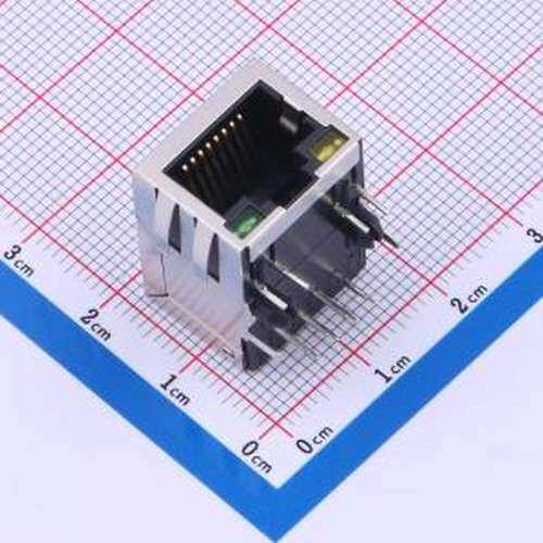 X01AB002DA2DD 以太网连接器(RJ45 RJ11) 带LED 插件