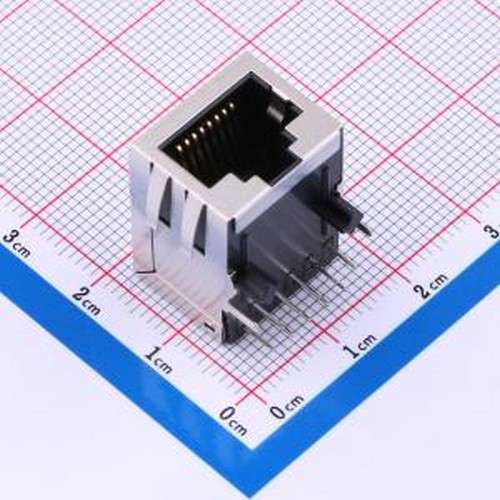 X01AQ070HWAD 以太网连接器(RJ45 RJ11) 弯插 带LED 插件