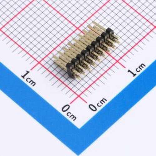 X1321WV-2x09J-C40D18 排针 2x9P 间距:1.27mm 方针 插件,P=1.27m