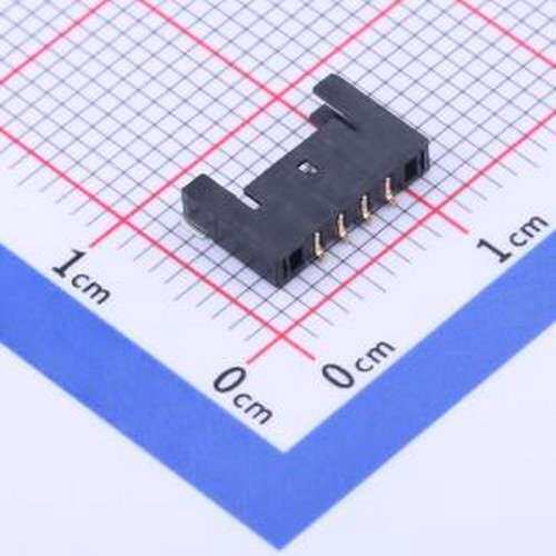 M1503RS-04-BK 线对板针座 1x4P 间距:1.5mm 卧贴 SMD,P=1.5mm,卧