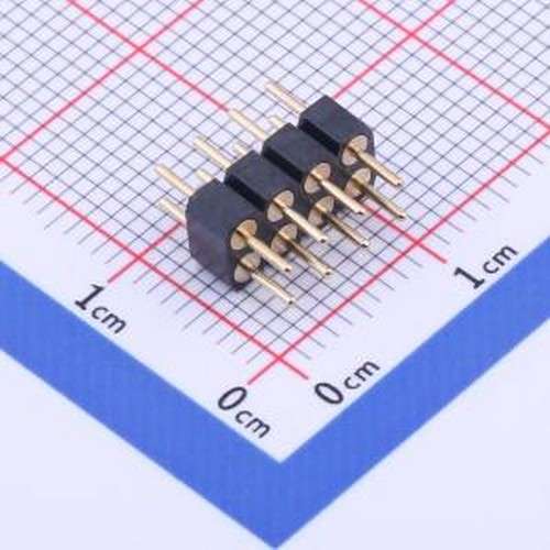 X5521WV-2X04-C35D35-1000 排针 2x4P 间距:2.54mm 方针 插件,P=2