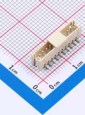 ZX-ZH1.5-10PLT 线对板针座 1x10P 间距:1.5mm 立贴 系列:ZH SMD,
