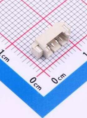 HX 1.25-4PIN WSTP 线对板针座 1x4P 间距:1.25mm 卧贴 SMD,P=1.2