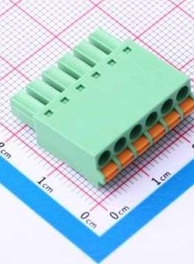 JL15EDGKN-38106G01 插拔式接线端子 1x6P 3.81mm 排数:1 每排P数