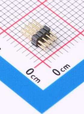 GPCA201-0402A010C1AA 排针 2x4P 间距:1mm 方针 直插 插件,P=1mm