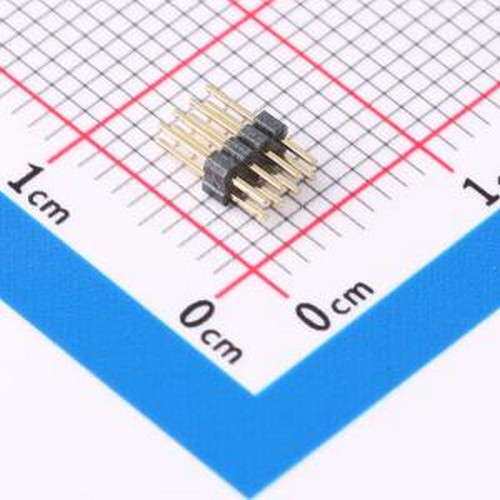 GPCA201-0402A010C1AA 排针 2x4P 间距:1mm 方针 直插 插件,P=1mm