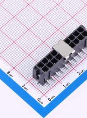 HC-MX3.0-2*10ALT-05 线对板针座 2x10P 间距:3mm 立贴 黑色 SMD,