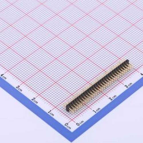 X1321WV-2x30J-C30D23 排针 2x30P 间距:1.27mm 方针 插件,P=1.27