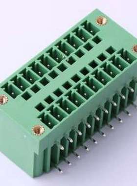 DB2ERHM-3.81-2*10P-GN 插拔式接线端子 螺丝固定 弯插,P=3.81mm