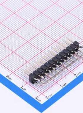 PZ254-2-13-WS 排针 2x13P 间距:2.54mm 方针 卧贴 黑色 SMD,P=2.