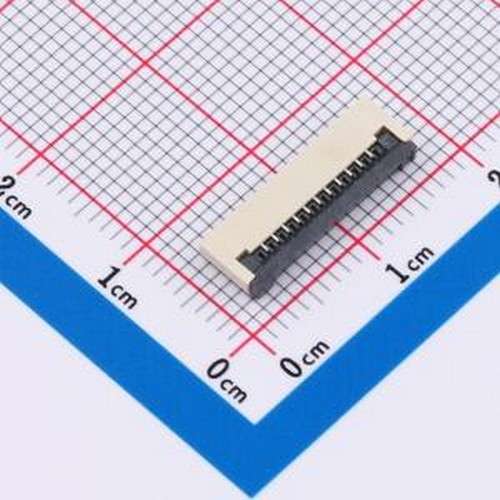 KH-FG1.0-H2.0-11PIN-SMT FFC/FPC连接器 翻盖式 下接 P数:11P 间