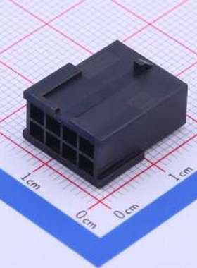 430200801 胶壳(线对板/线对线) 2x4P 3mm P=3mm