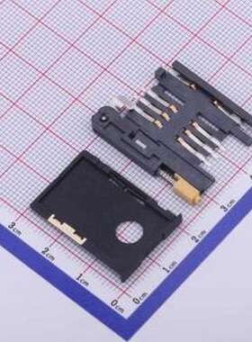 SIM-212 SIM卡连接器 自弹式 MiniSIM卡 卡座 （两件套) SMD