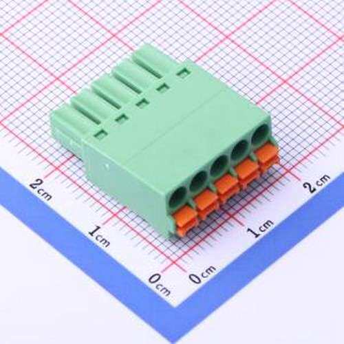 DB2EKN-3.5-5P-GN 插拔式接线端子 3.5mm 1x5P 排数:1 每排P数:5