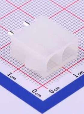 HX63080-2A 线对板针座 1x2P 间距:6.35mm 直插 插件,P=6.35mm